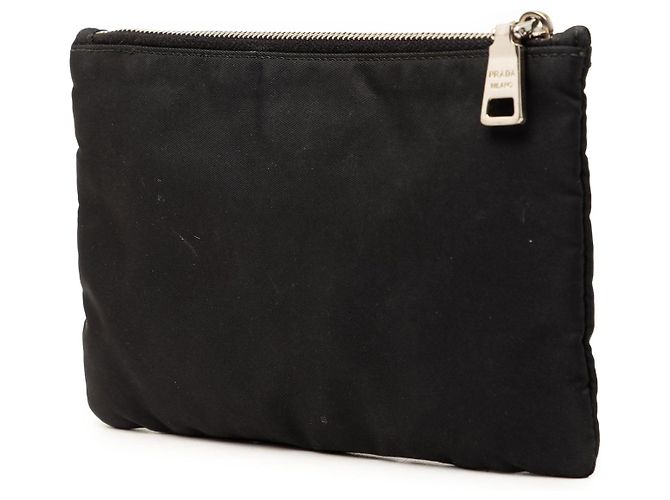 Pouch Robot in Tessuto con rifiniture in Saffiano Prada nera Nero - vista 2