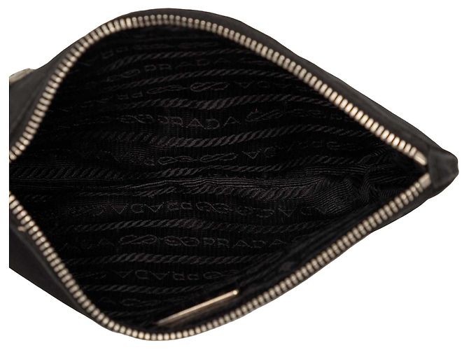 Pouch Robot in Tessuto con rifiniture in Saffiano Prada nera Nero - vista 4