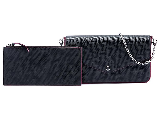 Borsa a tracolla Louis Vuitton Epi Pochette Felicie Nera Nero - vista 7