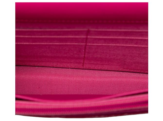 Borsa a tracolla Chanel CC Quilted Patent Wallet on Chain Rosa - vista 4