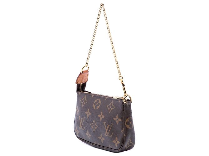 Borsa Louis Vuitton Monogram Mini Pochette Accessoires Marrone - vista 2