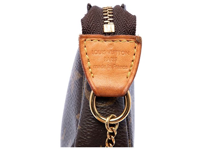 Borsa Louis Vuitton Monogram Mini Pochette Accessoires Marrone - vista 5