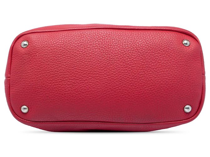 Borsa a tracolla Prada Vitello Daino rossa Rosso - vista 3