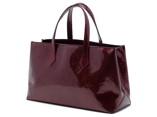 Borsa Louis Vuitton Monogram Vernis Wilshire PM rossa Rosso - vista 2