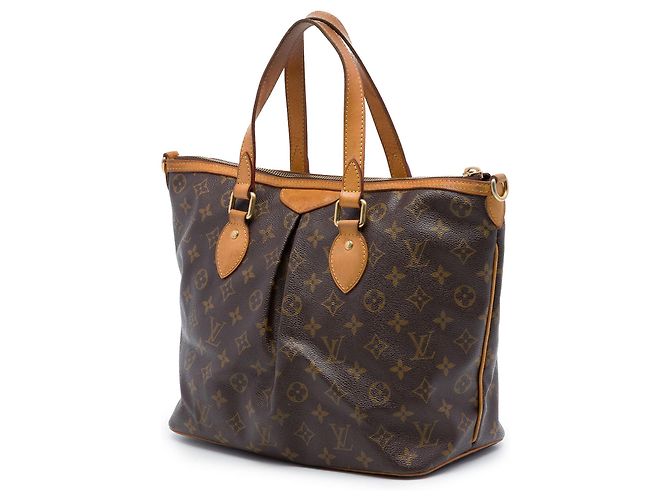 Borsa Satchel Louis Vuitton Monogram Palermo PM Marrone - vista 2
