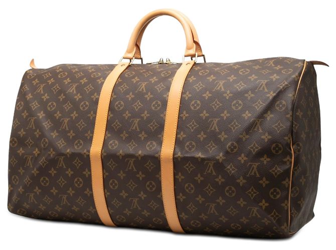 Borsa da viaggio Louis Vuitton Monogram Keepall 60 Marrone - vista 2