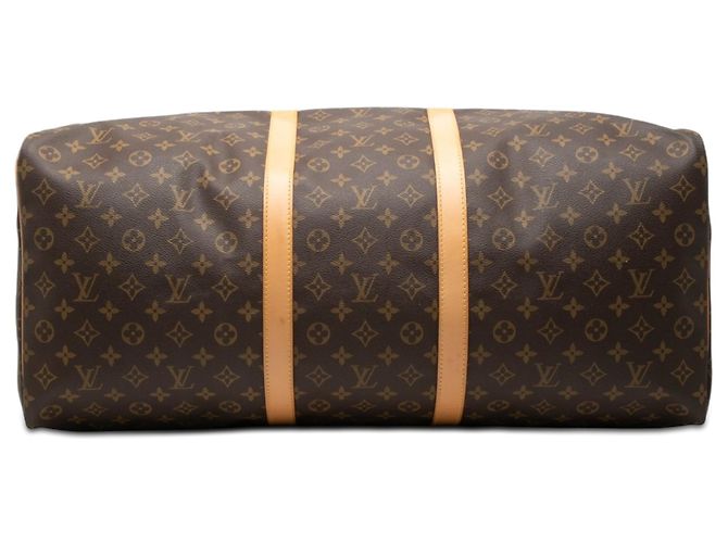 Borsa da viaggio Louis Vuitton Monogram Keepall 60 Marrone - vista 3