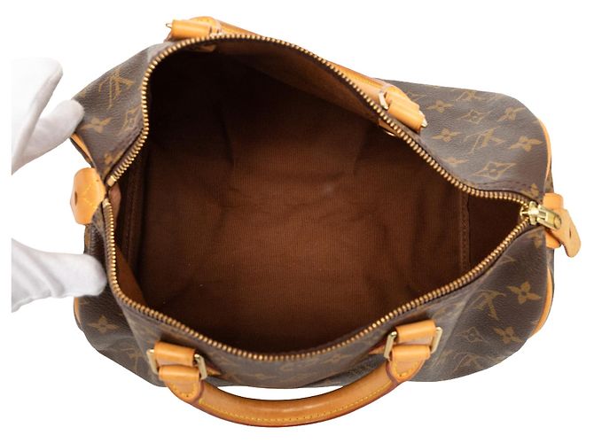 Borsa Boston Louis Vuitton Monogram Speedy 30 Marrone - vista 4