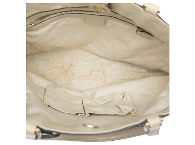 Tote Gucci GG Canvas Web Mayfair Beige - vista 4