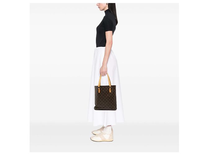 Borsa Tote Louis Vuitton Monogram Vavin GM Marrone - vista 9