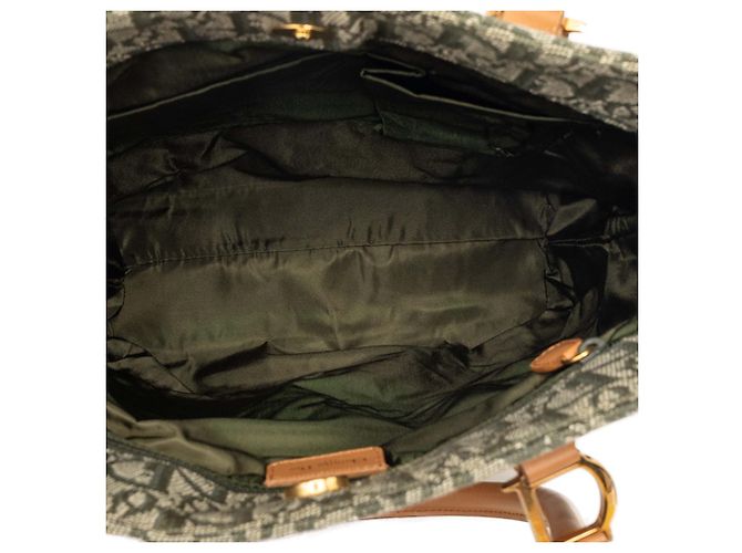 Borsa Tote Diorissimo Trotter Canvas verde Dior - vista 4