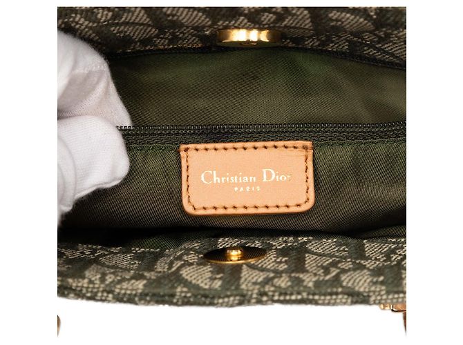 Borsa Tote Diorissimo Trotter Canvas verde Dior - vista 6
