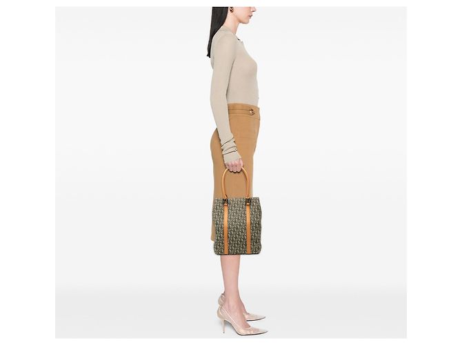 Borsa Tote Diorissimo Trotter Canvas verde Dior - vista 8