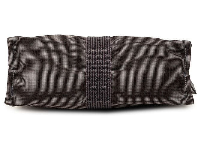 Clutch Herline Hermès de lona gris - vista 3