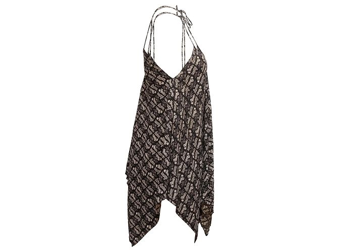 Loewe Paula's Logo ärmelloses Top Schwarz & Beige Größe EU 34 - Ansicht 2