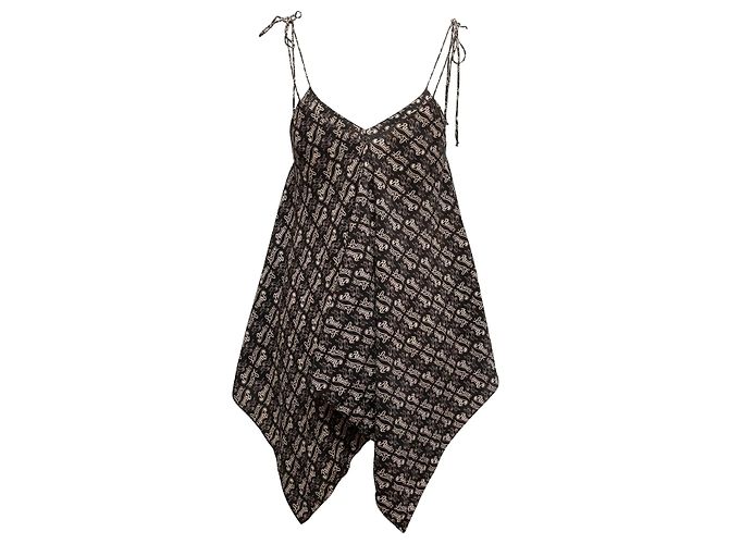 Loewe Paula's Logo ärmelloses Top Schwarz & Beige Größe EU 34 - Ansicht 3