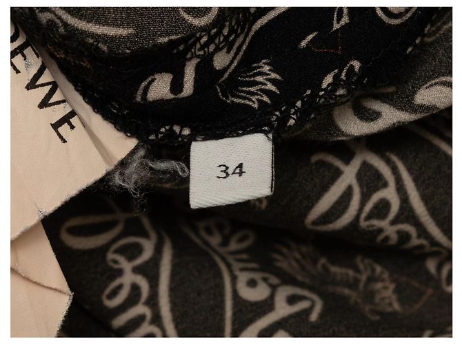 Loewe Paula's Logo ärmelloses Top Schwarz & Beige Größe EU 34 - Ansicht 5