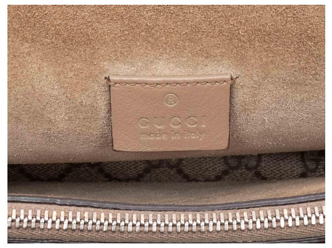 Borsa a patta Gucci Dionysus Medium Taupe Grigio - vista 6