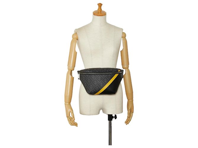 Borsa cintura diagonale Fendi Zucca FF 1974 nera Nero - vista 11