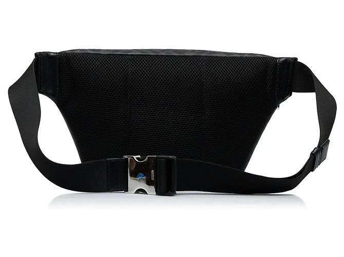 Borsa cintura diagonale Fendi Zucca FF 1974 nera Nero - vista 3