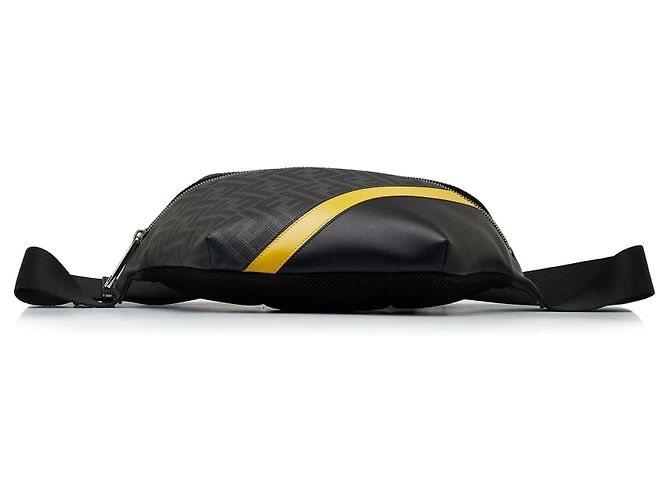 Borsa cintura diagonale Fendi Zucca FF 1974 nera Nero - vista 4