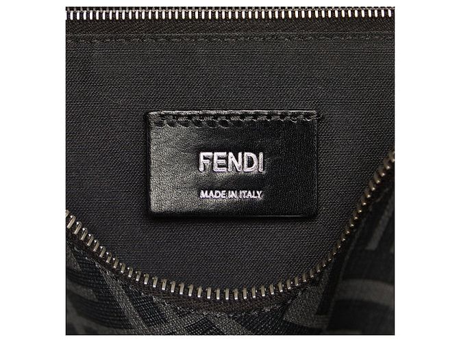 Borsa cintura diagonale Fendi Zucca FF 1974 nera Nero - vista 6