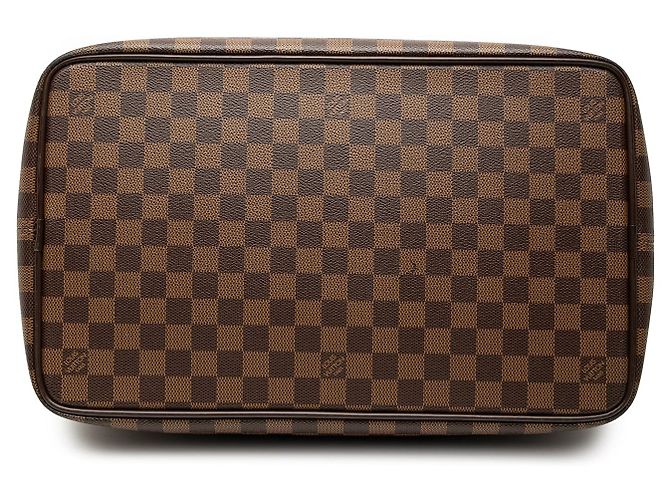 Borsa da viaggio Louis Vuitton Damier Ebene Greenwich PM Marrone - vista 3