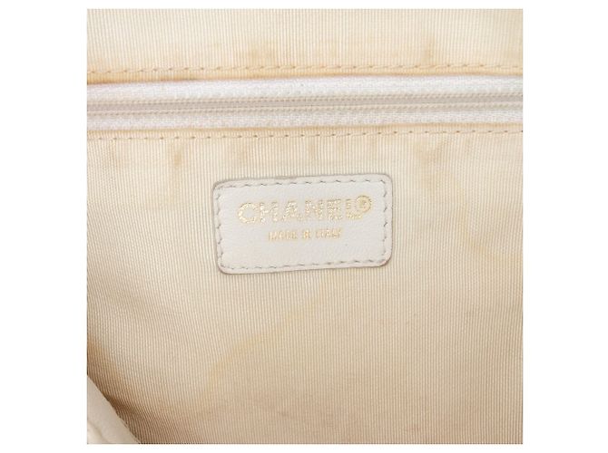 Borsa Chanel CC Wild Stitch in pelle di agnello bianca Bianco - vista 5