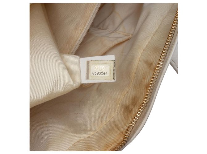 Borsa Chanel CC Wild Stitch in pelle di agnello bianca Bianco - vista 6