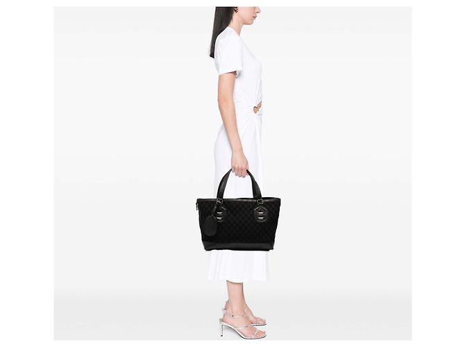 Tote Gucci GG in neoprene techno nero - vista 7