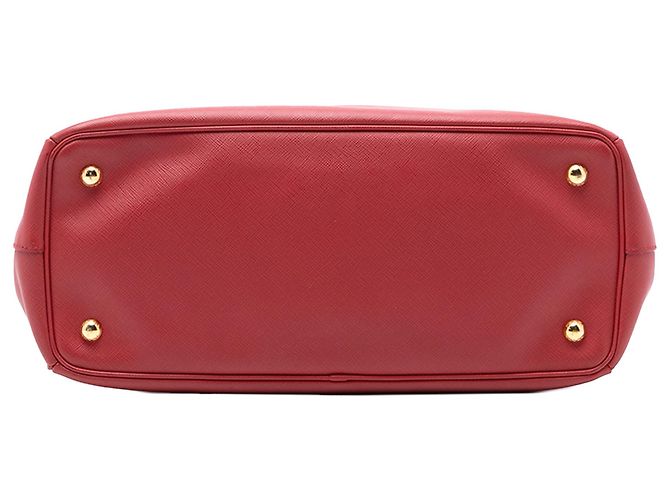 Borsa Prada Large Saffiano Lux Galleria Double Zip Rossa Rosso - vista 3