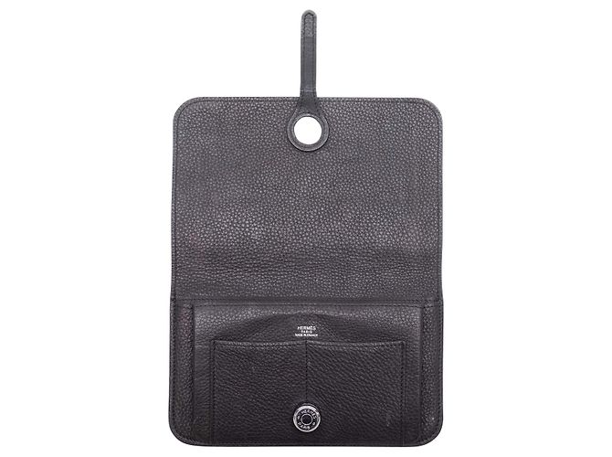 Hermès Cartera Compacta Hermes Dogon Negra Negro - vista 2