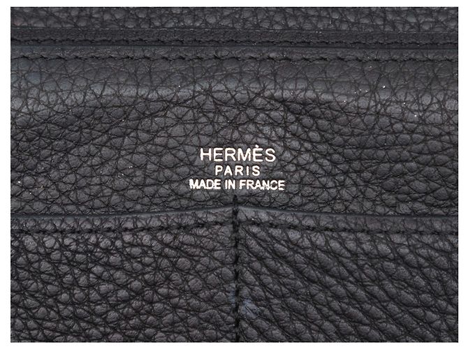 Hermès Cartera Compacta Hermes Dogon Negra Negro - vista 4