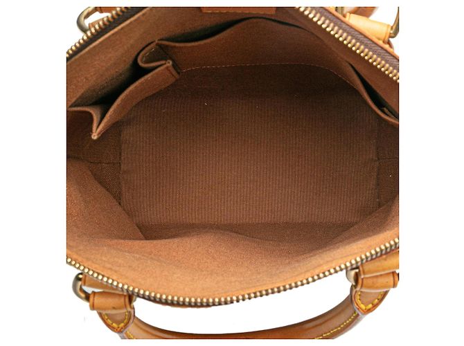 Bolsa de mão Louis Vuitton Monogram Lockit PM Castanha Marrom - vista 4