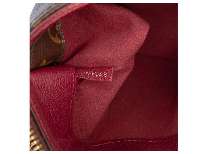 Borsa Satchel Louis Vuitton Monogram Pallas BB Marrone - vista 6
