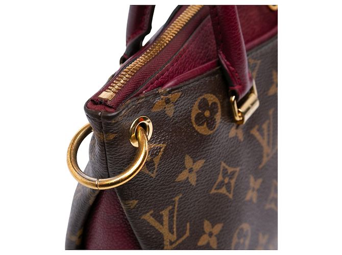 Borsa Satchel Louis Vuitton Monogram Pallas BB Marrone - vista 8