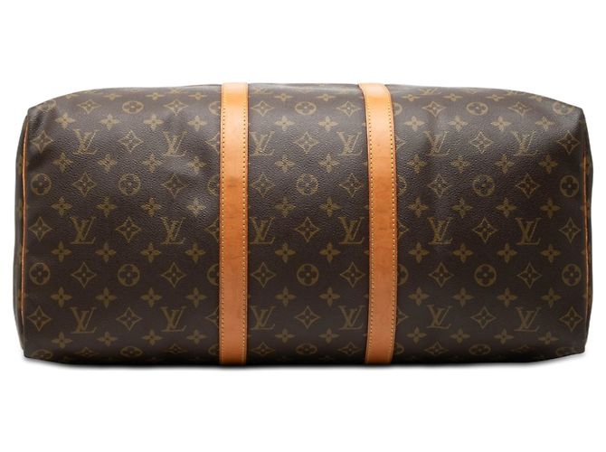Borsa da viaggio Louis Vuitton Monogram Keepall 50 Marrone - vista 3
