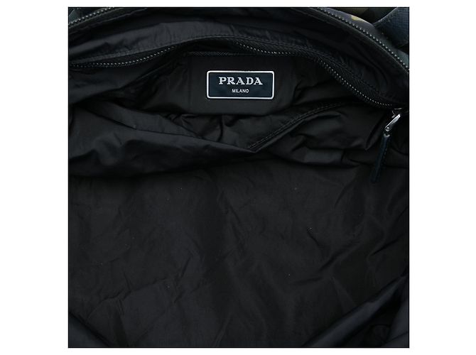 Borsa Satchel Prada Tessuto Stampato Verde - vista 4