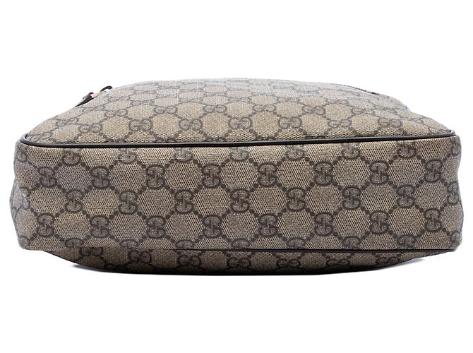 Borsa a Tracolla Gucci GG Supreme Beige - vista 3