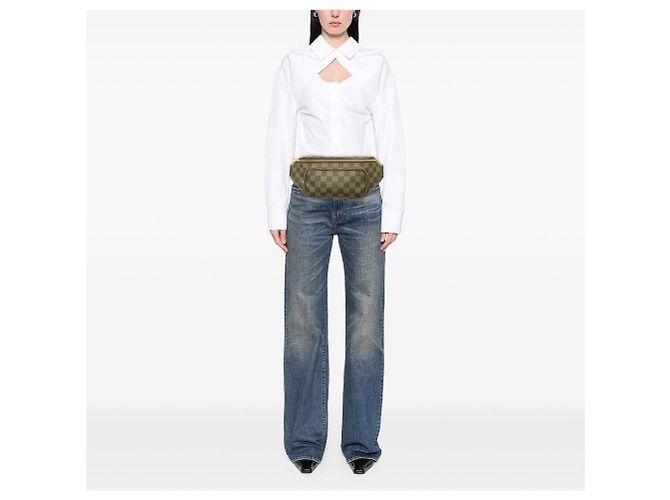 Borsello da cintura Louis Vuitton Damier Ebene Melville Marrone - vista 6