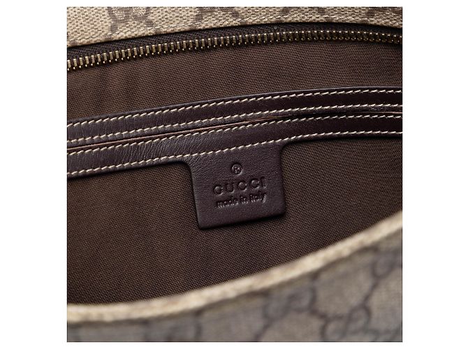 Borsa a tracolla Gucci GG Supreme Beige - vista 5