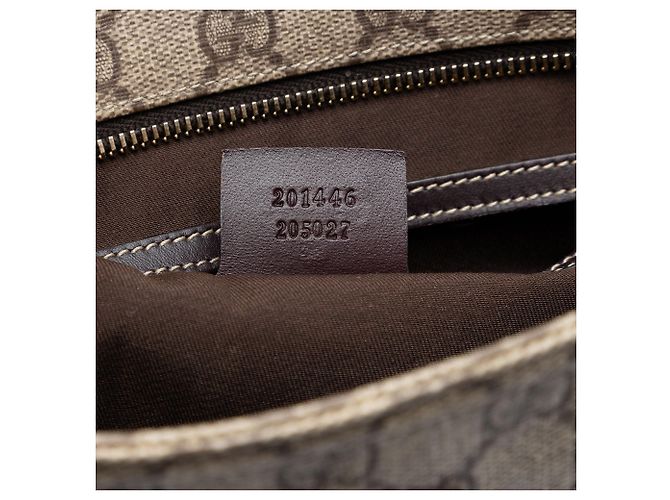 Borsa a tracolla Gucci GG Supreme Beige - vista 6