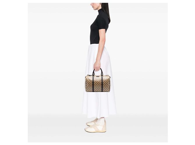 Bolso Boston Gucci Medium GG Crystal Joy Beige - vista 7