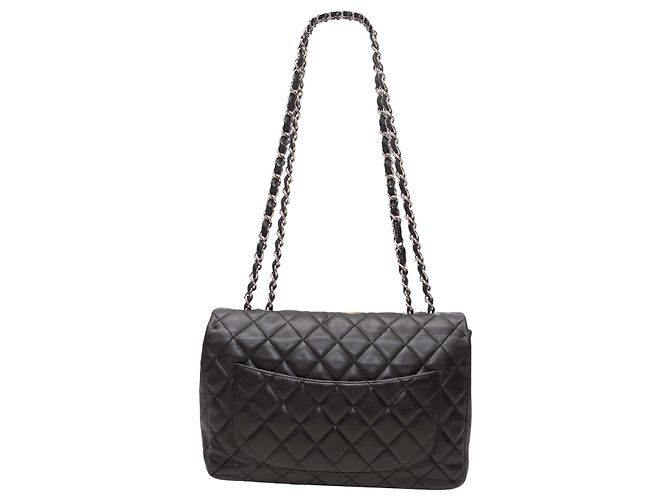 Borsa Chanel Jumbo Classic Single Flap nera Nero - vista 3