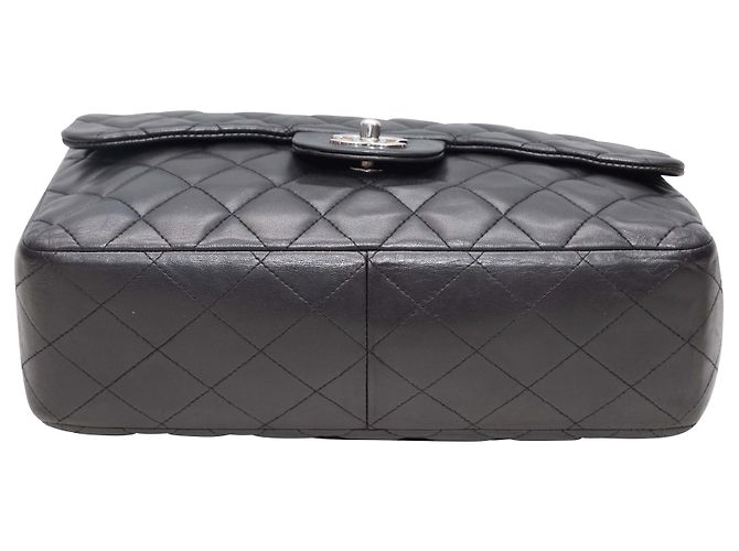 Borsa Chanel Jumbo Classic Single Flap nera Nero - vista 4