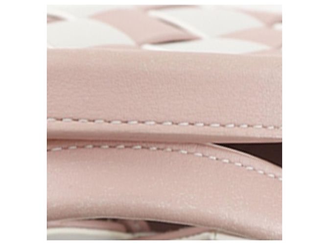 Borsa a secchiello Mini LOEWE in vitello intrecciato Gingham Surplus Rosa - vista 8