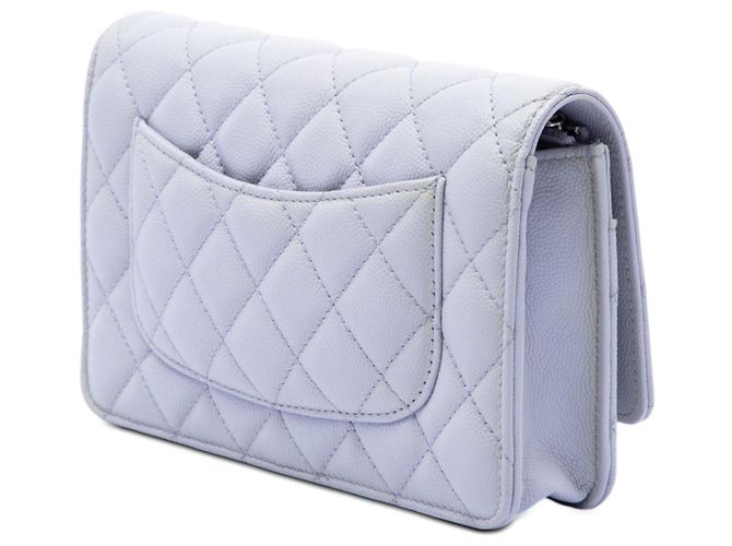 Borsa a tracolla Chanel Classic Caviar Wallet On Chain Viola Porpora - vista 2