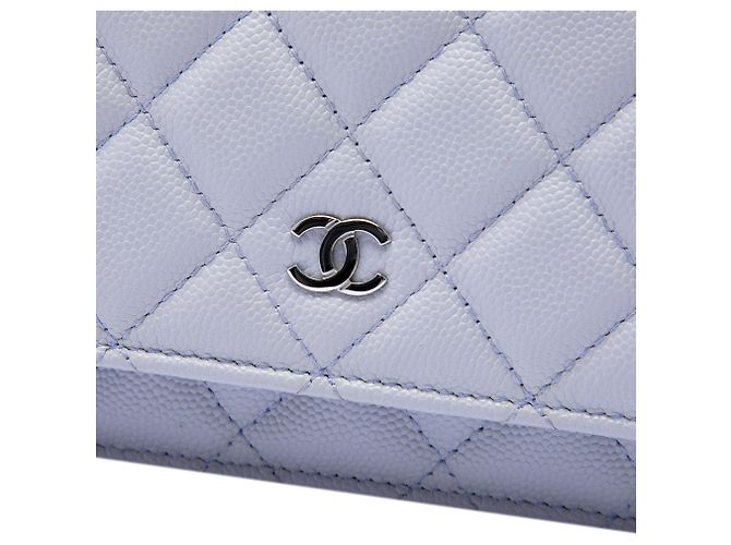 Borsa a tracolla Chanel Classic Caviar Wallet On Chain Viola Porpora - vista 5