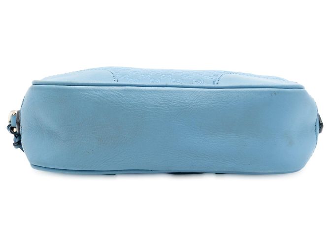 Borsa a tracolla Gucci Mini Microguccissima Bree Blu - vista 3