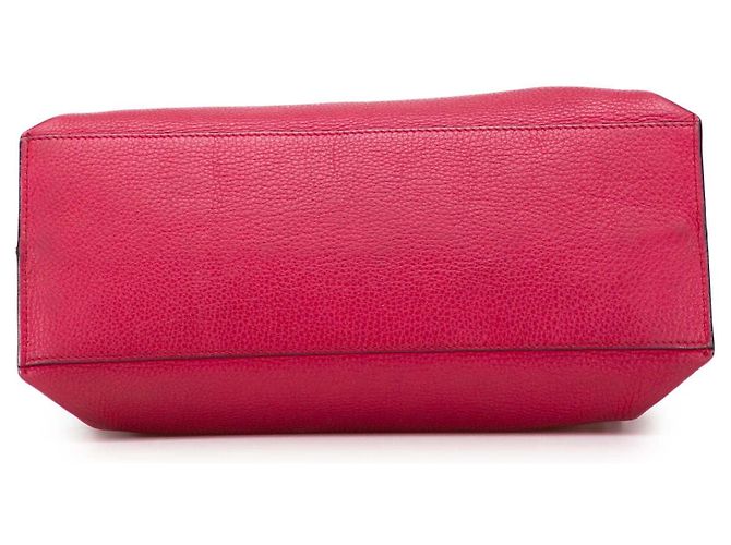Bamboo Borsa Satchel Daily Gucci Medium in pelle rosa con bambù - vista 3